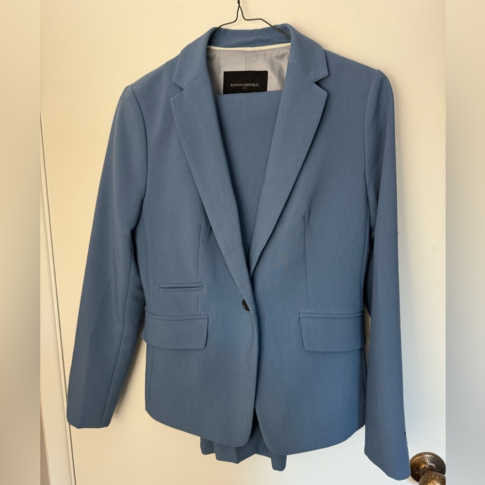 Banana republic factory “dusty blue” suit